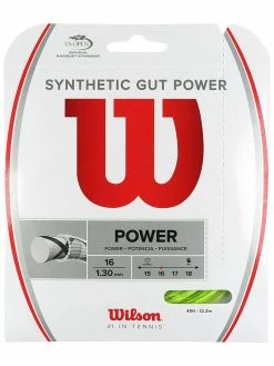 Wilson Synthetic Gut Power Tennis String - Set -tennis Sales Store 16g