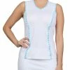 Sofibella Tank - White / Aqua