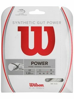 Wilson Synthetic Gut Power Tennis String - Set -tennis Sales Store 17w