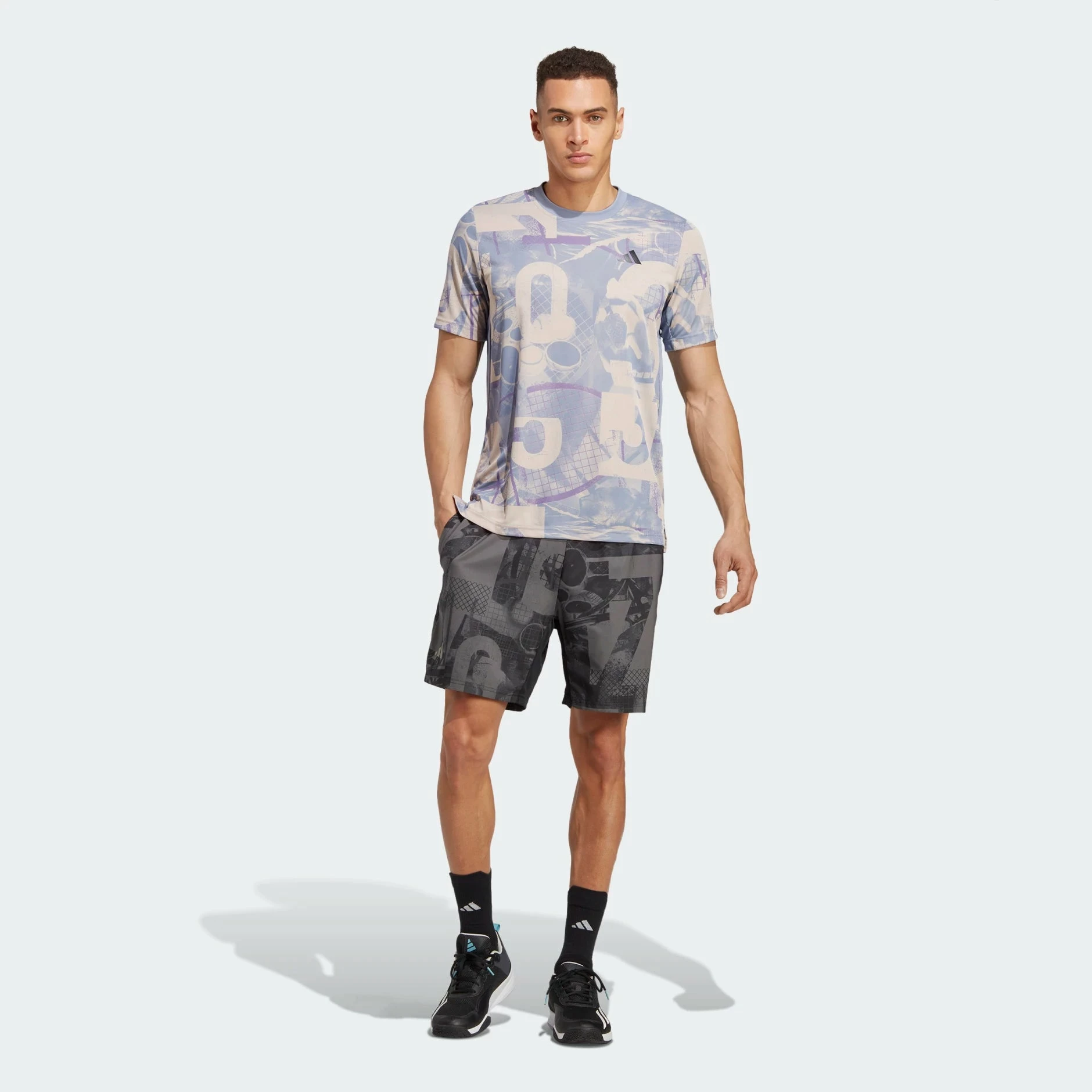 Men's Adidas Club Tennis Graphic Shorts 7" 5 Men's Adidas Club Tennis Graphic Shorts 7" - Image 5