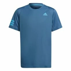 Boys Adidas Boys Club 3 Stripe Tee