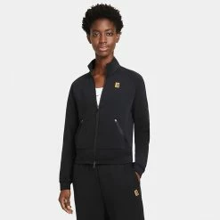 Nike Court Heritage Jacket Full-Zip -tennis Sales Store CN812I BLK 1