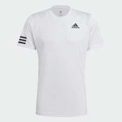 Adidas Club Tennis 3-Stripes Tee - White 8 Adidas Club Tennis 3-Stripes Tee - White -tennis Sales Store Club Tennis 3 Stripes Tee White GL5401 01 laydown