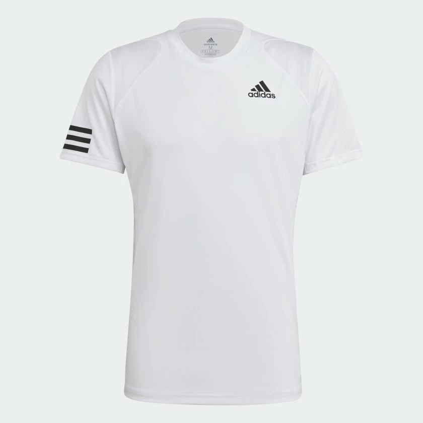 Adidas Club Tennis 3-Stripes Tee - White 4 Adidas Club Tennis 3-Stripes Tee - White - Image 4
