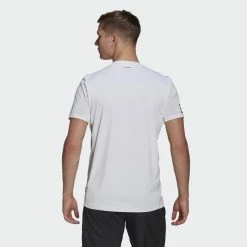 Adidas Club Tennis 3-Stripes Tee - White 9 Adidas Club Tennis 3-Stripes Tee - White -tennis Sales Store Club Tennis 3 Stripes Tee White GL5401 23 hover model