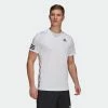 Adidas Club Tennis 3-Stripes Tee - White