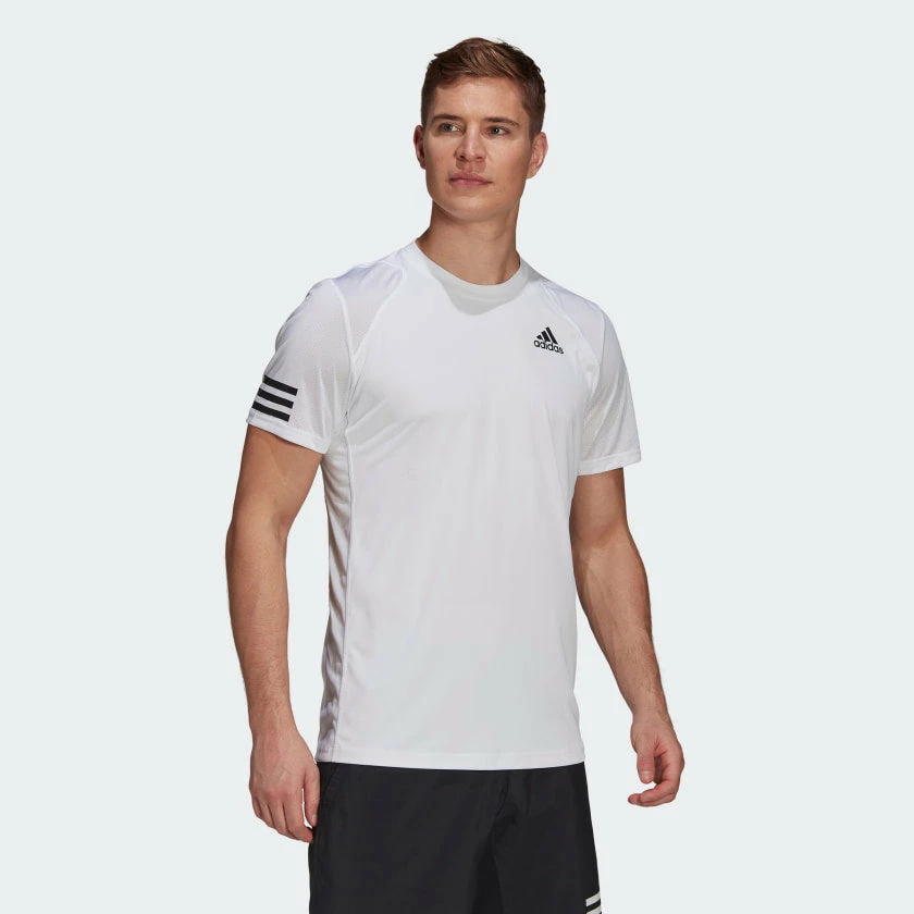 Adidas Club Tennis 3-Stripes Tee - White 1 Adidas Club Tennis 3-Stripes Tee - White