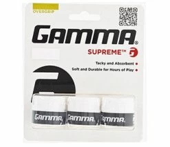 Gamma Supreme Overgrip (3x) -tennis Sales Store NGSU WHT