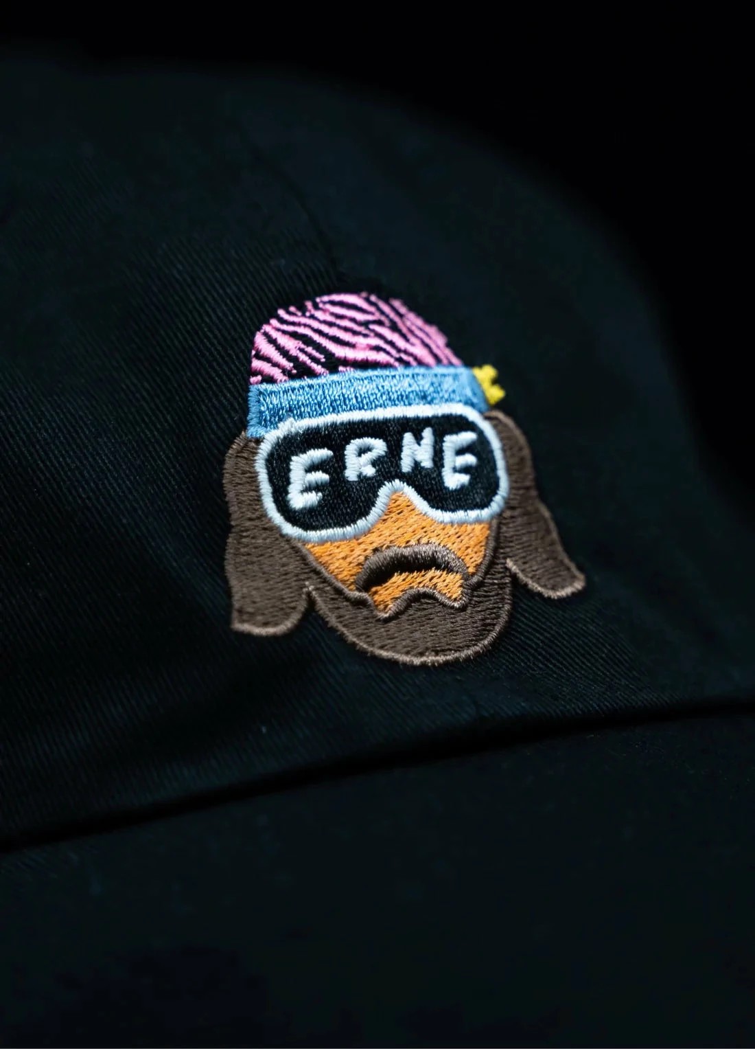 Erne Pickleball Dad Hat-Black 2 Erne Pickleball Dad Hat-Black - Image 2