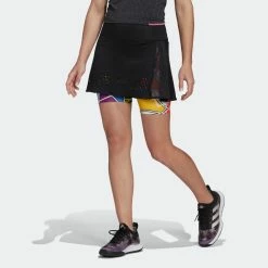 Adidas Women's Rich Mnisi Tennis Premium Skirt - Black -tennis Sales Store Rich Mnisi Tennis Premium Skirt Black HG8658 21 model