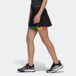 Adidas Women's Rich Mnisi Tennis Premium Skirt - Black -tennis Sales Store Rich Mnisi Tennis Premium Skirt Black HG8658 22 model