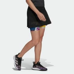 Adidas Women's Rich Mnisi Tennis Premium Skirt - Black -tennis Sales Store Rich Mnisi Tennis Premium Skirt Black HG8658 25 model