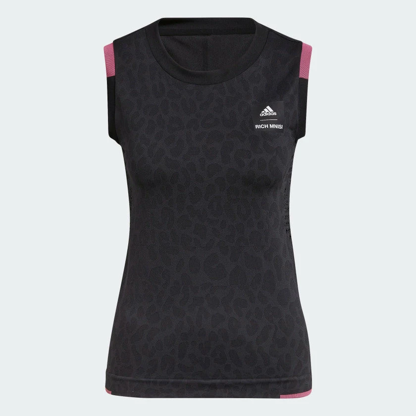 Adidas Women's Rich Mnisi Tennis Primeknit Tank Top - Black 1 Adidas Women's Rich Mnisi Tennis Primeknit Tank Top - Black