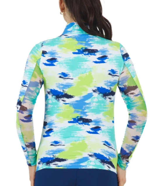 IBKUL Women's Long Sleeve Mock Neck Top 2 IBKUL Women's Long Sleeve Mock Neck Top - Image 2