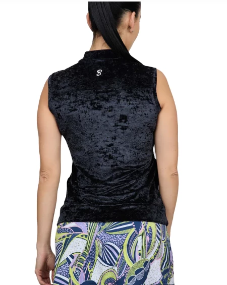 Sofibella Crushed Velvet Tennis Vest 2 Sofibella Crushed Velvet Tennis Vest - Image 2