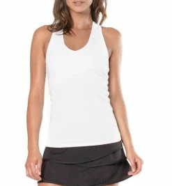 Lucky In Love Women's V-Neck Tennis Tank With Bra 8 Lucky In Love Women's V-Neck Tennis Tank With Bra -tennis Sales Store Screenshot2022 10 10133538