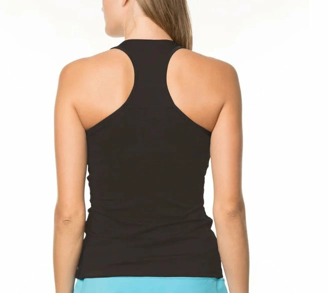 Lucky In Love Women's V-Neck Tennis Tank With Bra 2 Lucky In Love Women's V-Neck Tennis Tank With Bra - Image 2