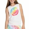 Lucky In Love Girl's All Smiles Tie Back Tank