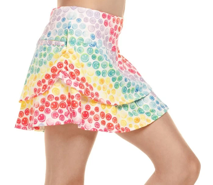 Lucky In Love Girl's All Smiles Tennis Skirt 2 Lucky In Love Girl's All Smiles Tennis Skirt - Image 2