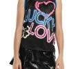 Lucky In Love Girl's Shiny Scallop Tennis Skirt