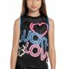Lucky In Love Girl's Glow With Love Tennis Tank