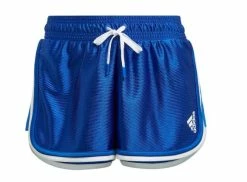 Adidas Women's 2.5 Inch Tennis Retro Shorts Bold Blue And White