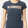 K-Swiss K- Swiss Women's Hypercourt Logo Tee Shirt- Graystone