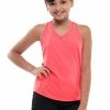 Lucky In Love Juniors V-Neck Cutout Tennis Tank Top