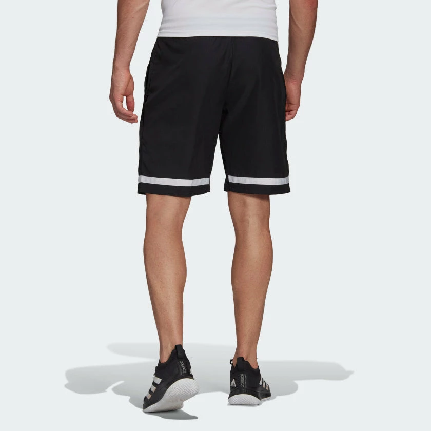 Men's Adidas Club Tennis Short - Black 2 Men's Adidas Club Tennis Short - Black - Image 2