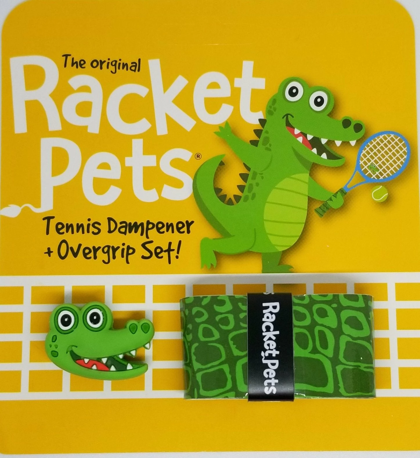 Racket Pets Alligator Overgrip & Dampener Set 1 Racket Pets Alligator Overgrip & Dampener Set