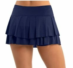 Women's Lucky In Love Wavy Pleat Tier Skirt -tennis Sales Store aadd