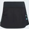 Adidas Women's Paris Match Tennis Skirt - Carbon / Pulse Aqua