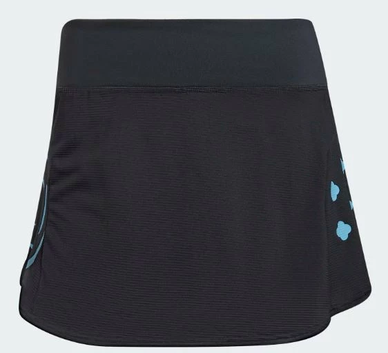 Adidas Women's Paris Match Tennis Skirt - Carbon / Pulse Aqua 1 Adidas Women's Paris Match Tennis Skirt - Carbon / Pulse Aqua
