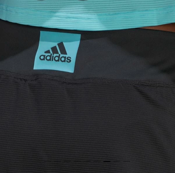 Adidas Women's Paris Match Tennis Skirt - Carbon / Pulse Aqua 4 Adidas Women's Paris Match Tennis Skirt - Carbon / Pulse Aqua - Image 4