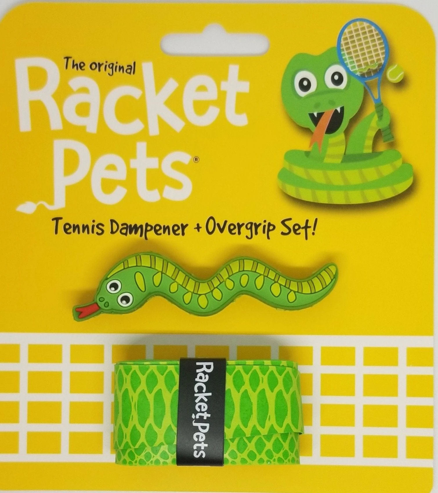 Racket Pets Snake Overgrip & Dampener Set 1 Racket Pets Snake Overgrip & Dampener Set