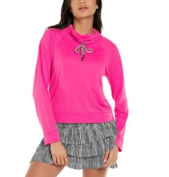 Women's Lucky In Love High Neck Pullover Long Sleeve