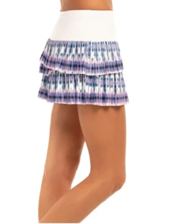 Women's Lucky In Love Batik Pleated Scallop Skirt -tennis Sales Store gwrgeg4