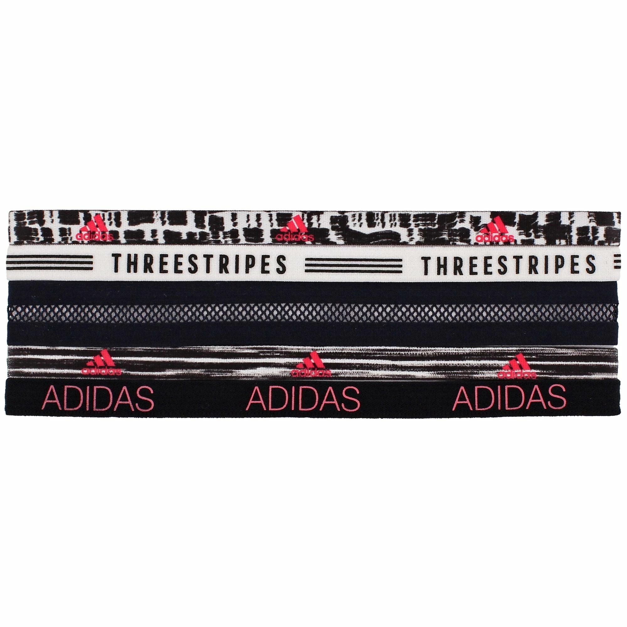 Adidas Women's Stretch Elastic Non-Slip Tennis Headbands- 5 Pack 2 Adidas Women's Stretch Elastic Non-Slip Tennis Headbands- 5 Pack - Image 2