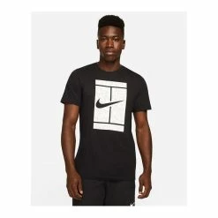 Men's Nike Tennis Court T-Shirt -tennis Sales Store nike court mens black tshirt