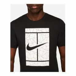 Men's Nike Tennis Court T-Shirt -tennis Sales Store nike court mens black tshirt f1162f09 7785 4c43 94bf 9478f398ed32