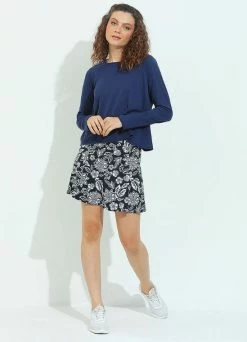 Dona Jo Women's Move Tennis Long Sleeve Shirt -tennis Sales Store nvy2