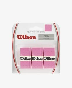 Wilson Pro Overgrip Perforated (3x) 5 Wilson Pro Overgrip Perforated (3x) -tennis Sales Store pinkp