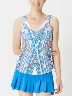 Lucky In Love Women's Paradise Print Tank