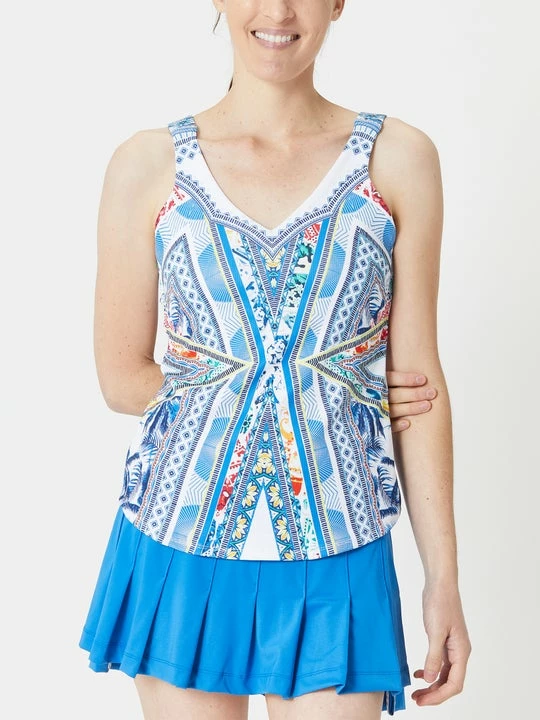 Lucky In Love Women's Paradise Print Tank 1 Lucky In Love Women's Paradise Print Tank