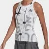 Women's Adidas Spring Club Graphic Tank - White
